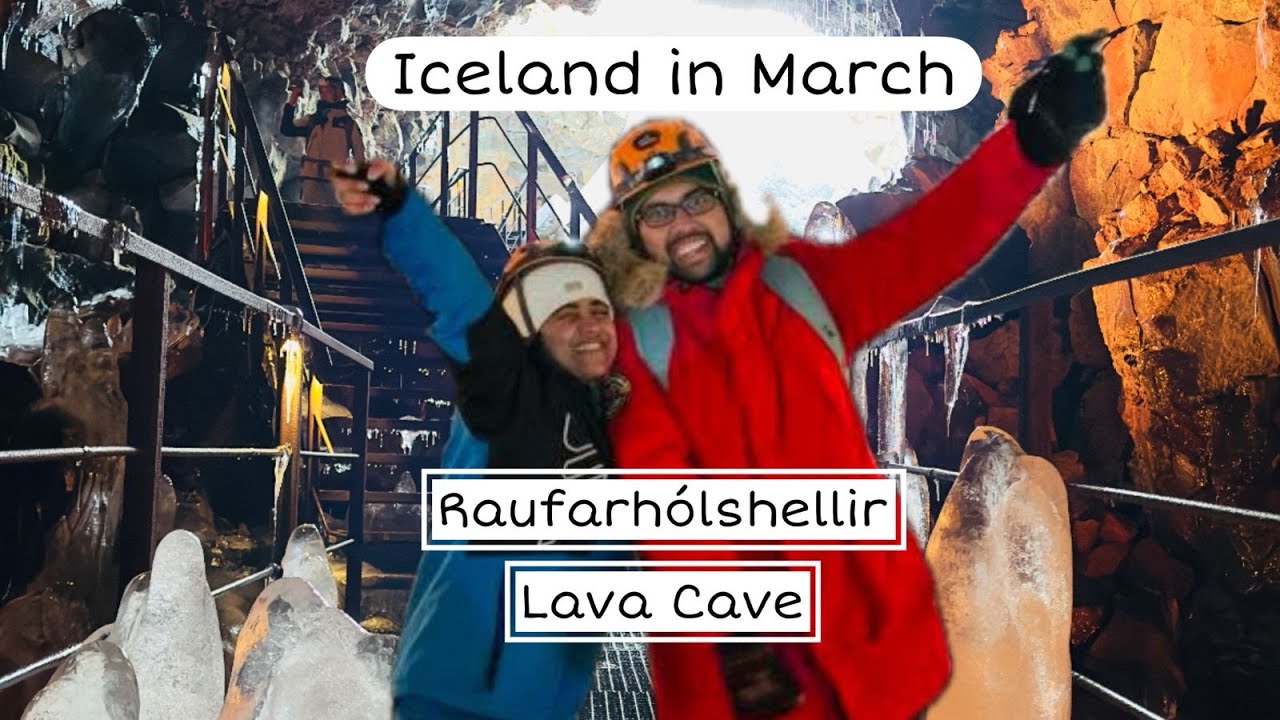 🇮🇸 Iceland in March | Exploring the Christianity Lava Cave (Raufarhólshellir Lava Tunnel) ❄️🔥