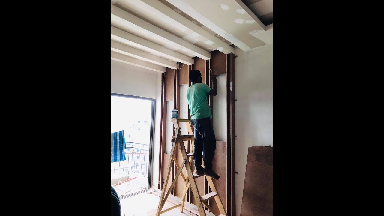 2BHK Flat Interior Work in Process | #Shortvideo @Interiorjagat