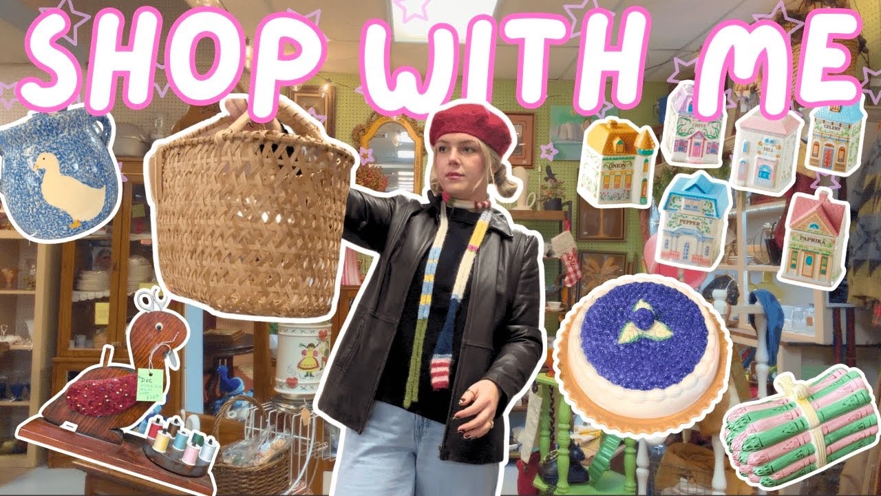 SHOP WITH ME - vintage finds at the antique mall! *grandma core*