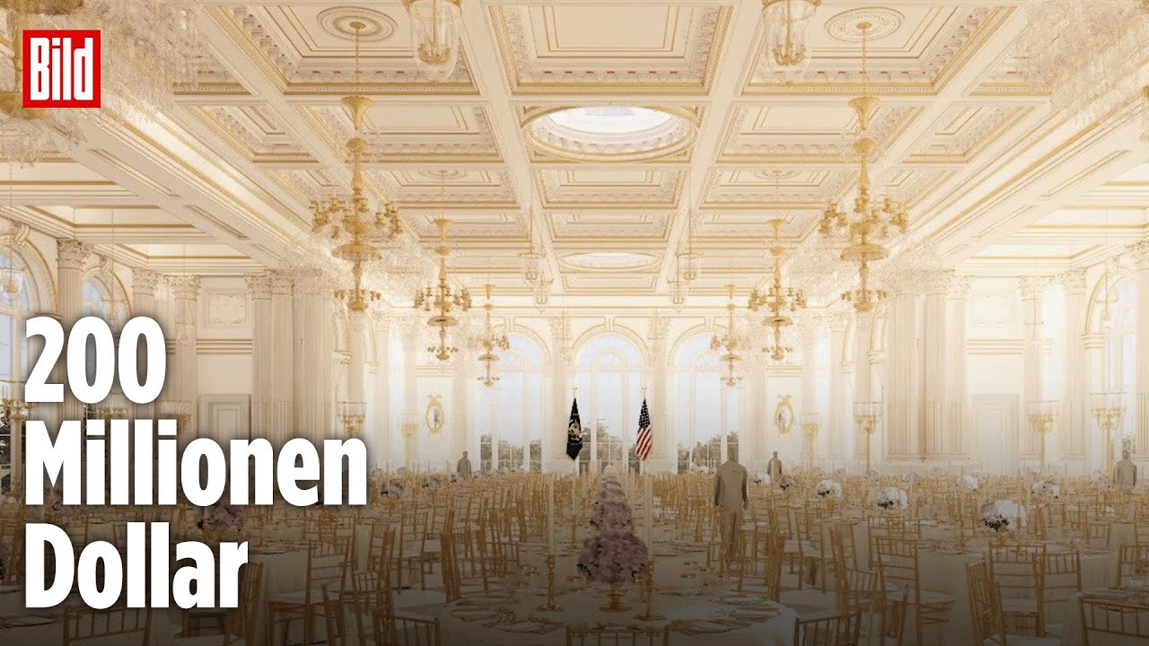 So goldig wird Trumps neuer „Tanztempel“ im weißen Haus