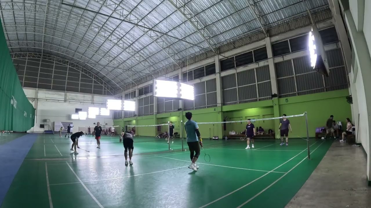 #เพิ่มสุข [Drunker Badminton] Game4 Beer Ya VS Chain Sharp   4K