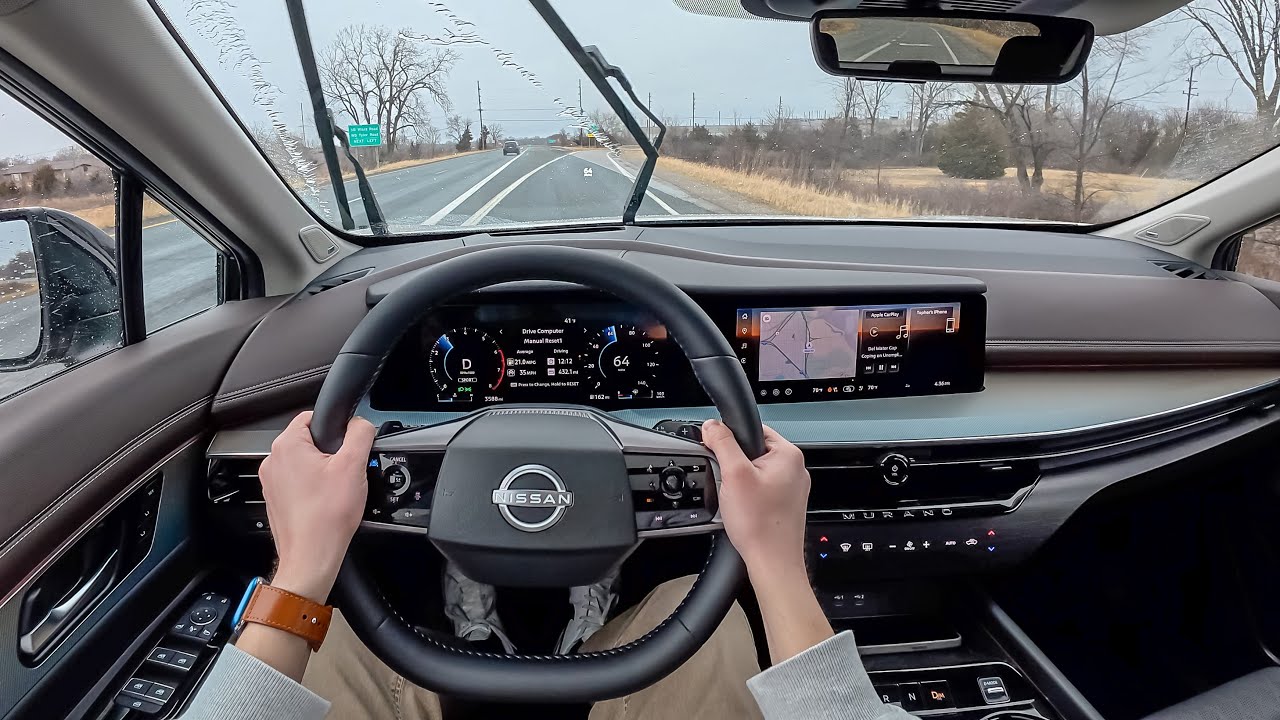 2025 Nissan Murano Platinum - POV Rainy Day Drive (Binaural Audio)