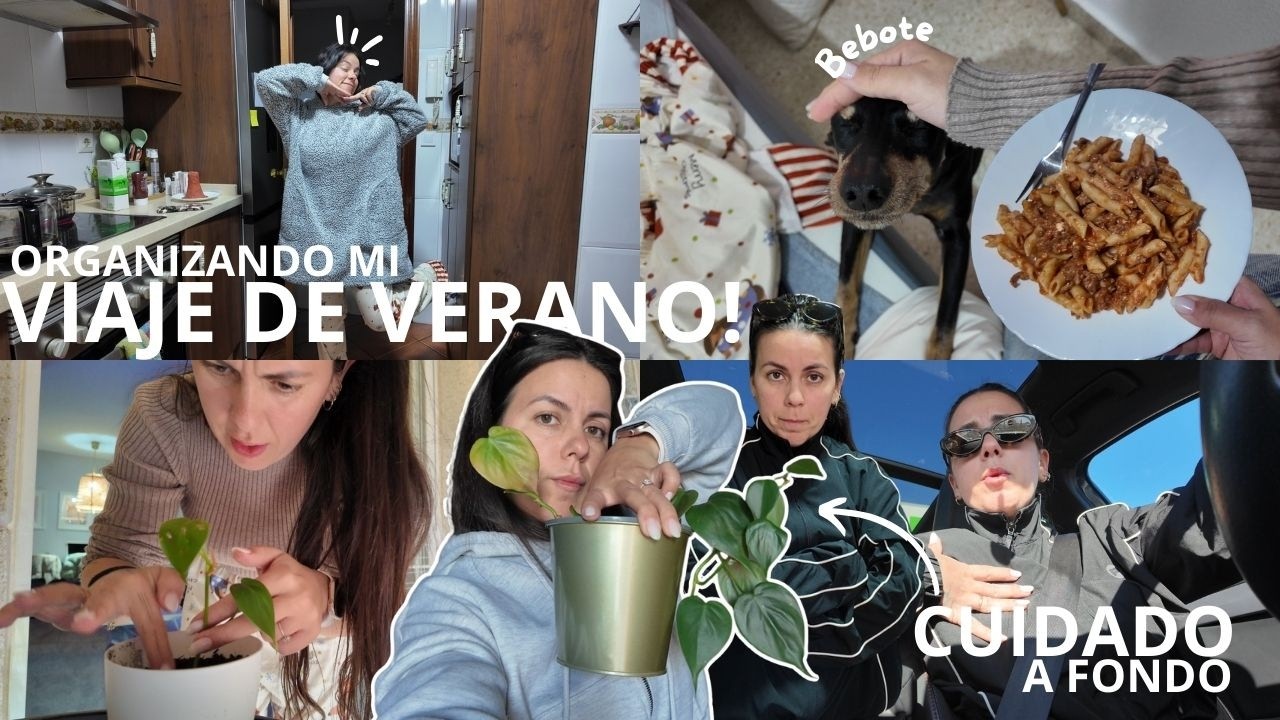 ORGANIZO mi VIAJE de VERANO! 🏕️ | CUIDADO a fondo de mis PLANTITAS ENFERMAS 🤒 | día de NO PARAR 😮‍💨