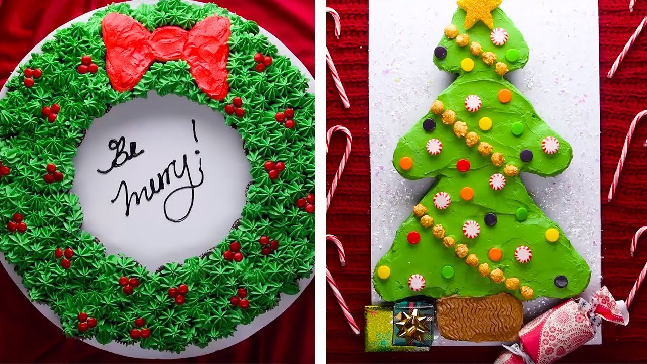 7 Winter Themed Cupcake Cakes for this Holiday Season! | Christmas Dessert Recipes by So Yummy