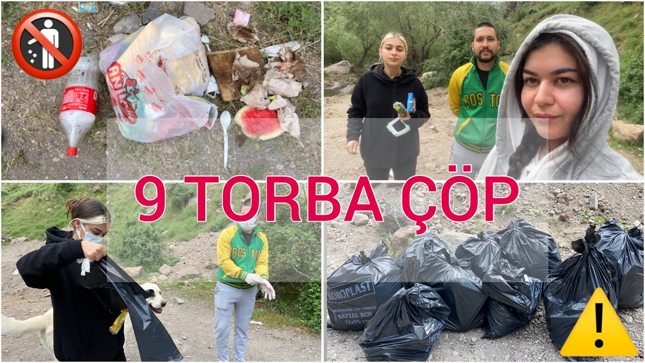 BÖYLE İNSANLIK OLMAZ ! Kırlangıçlar Vadisi’nden 9 torba çöp topladık, insanlığımızdan utandık!