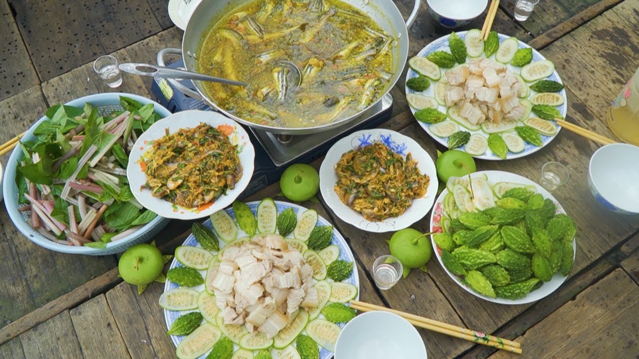 Mắm Sống kẹp Khổ Qua Rừng 