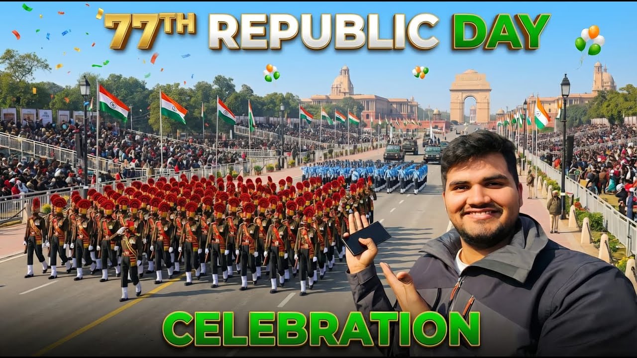 Republic Day Parade Celebration Delhi at Kartavyapath  ! Rafale Air show & All Moments of Parade