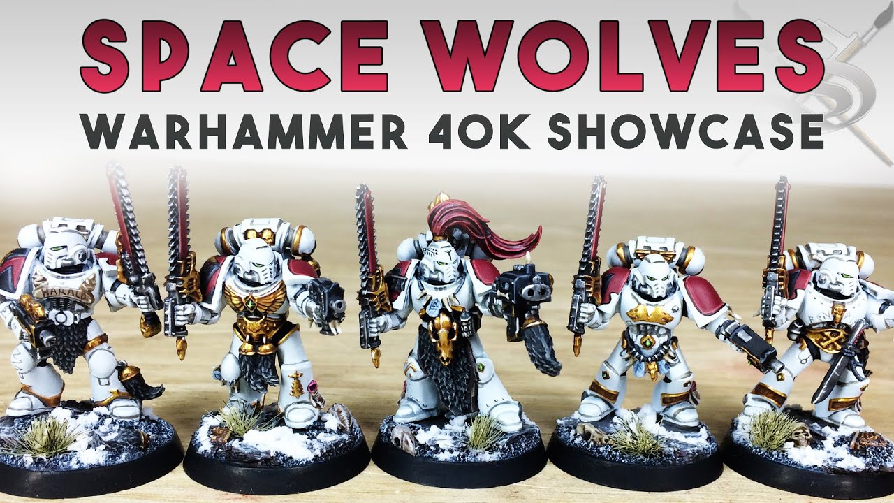 CUSTOM Space Wolves Army Showcase Warhammer 40k Miniature Painting