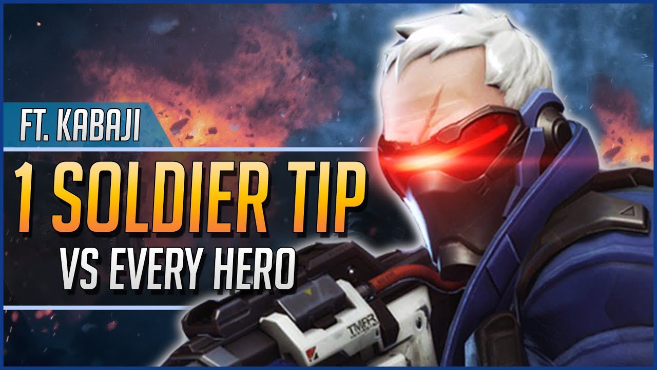 1 SOLDIER: 76 TIP for EVERY HERO ft. Kabaji