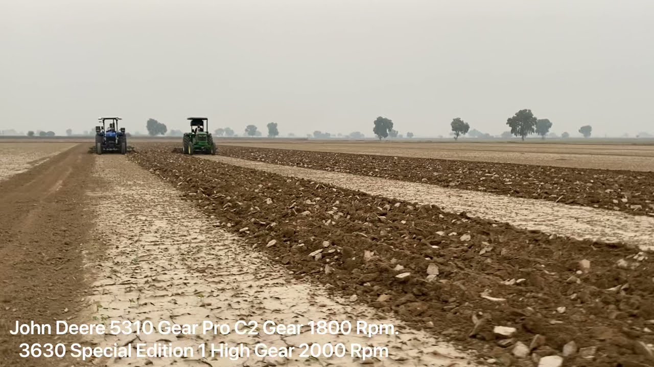 John Deere 5310 Gear Pro | New Holland 3630 Special Edition | Gear Speed Comparison | 13 Cultivator