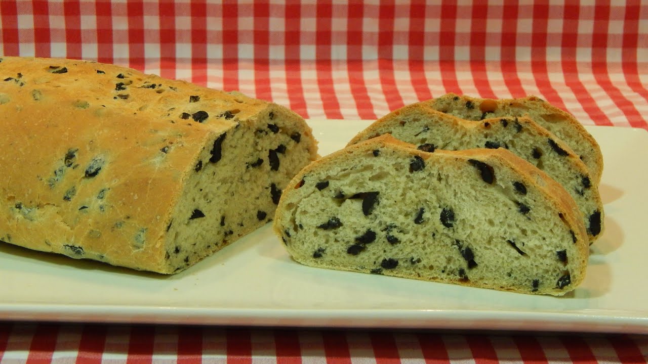 Cómo hacer pan de aceitunas
