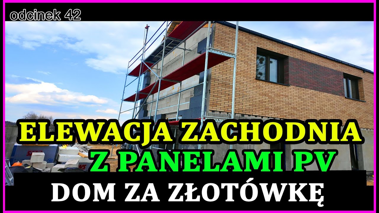 Robimy Elewacje ściany zachodniej z obr&oacute;bką wiatrownicy blachy na rąbek i PV w 1 dzień !  Odcinek 42
