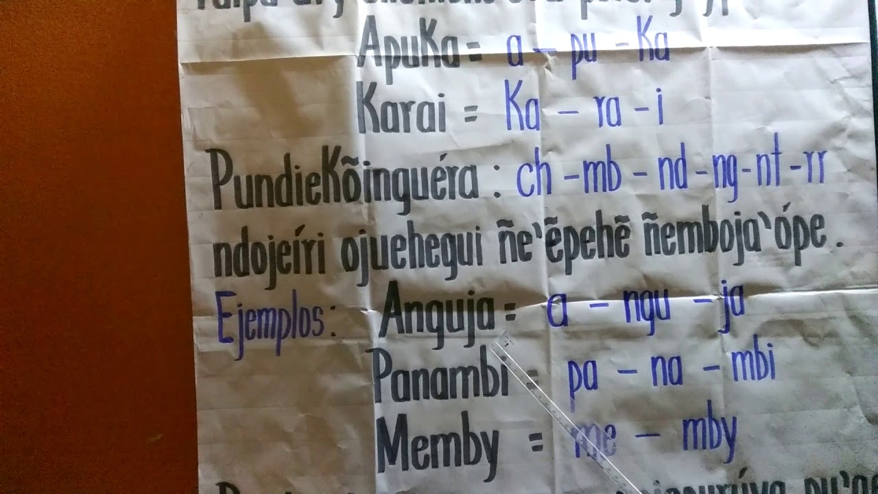 Lección 73 Ñe'êpehê - Sílaba Pundiekõinguéra