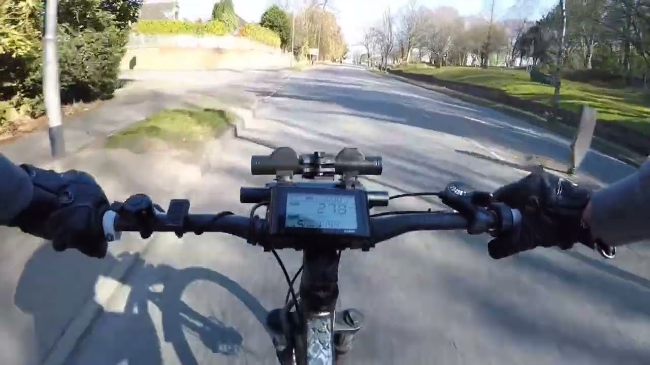 Heading Out On The Carrera Vengeance MTX 1000w E-bike.