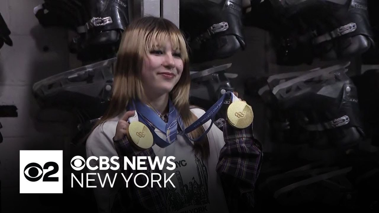 Olympic gold medalist Alysa Liu visits Rockefeller Center ice rink
