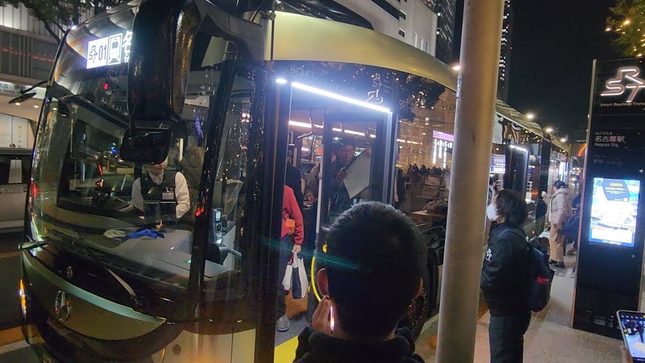 【SRT未班車後回廠】名鐵巴士 SRT-001 平治Citaro @名站至榮路線 榮-名古屋站 (全程行車片段)