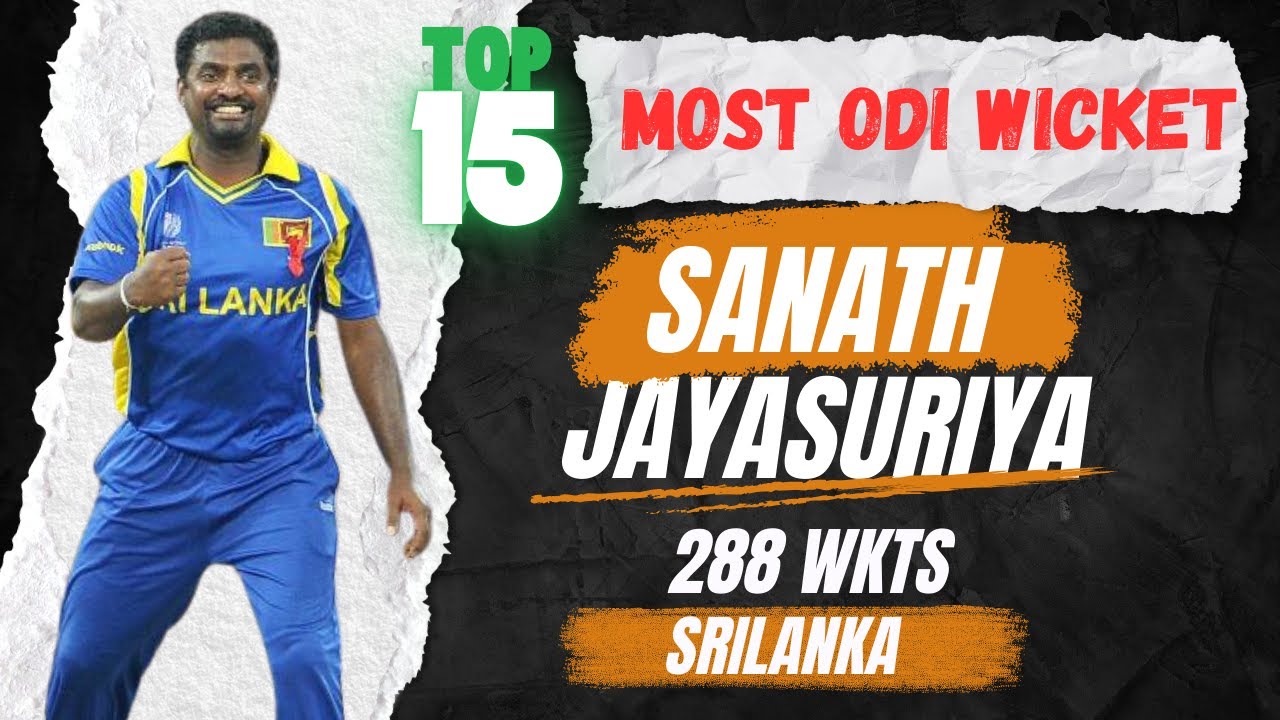 MOST WICKETS IN  ODI | LEGEND PLAYERS | TOP 15