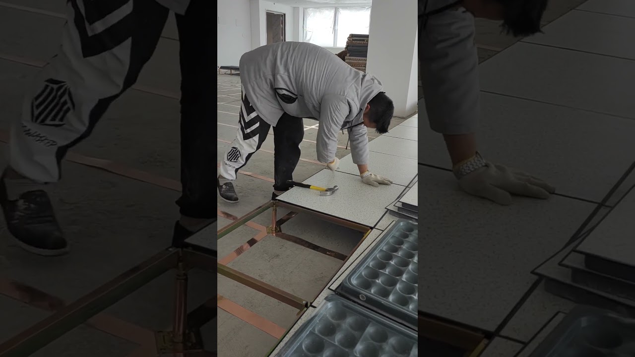 Ideal Flooring for Server Rooms Anti Static Raised Floor.  #titanflor #raisedfloor #serverroom