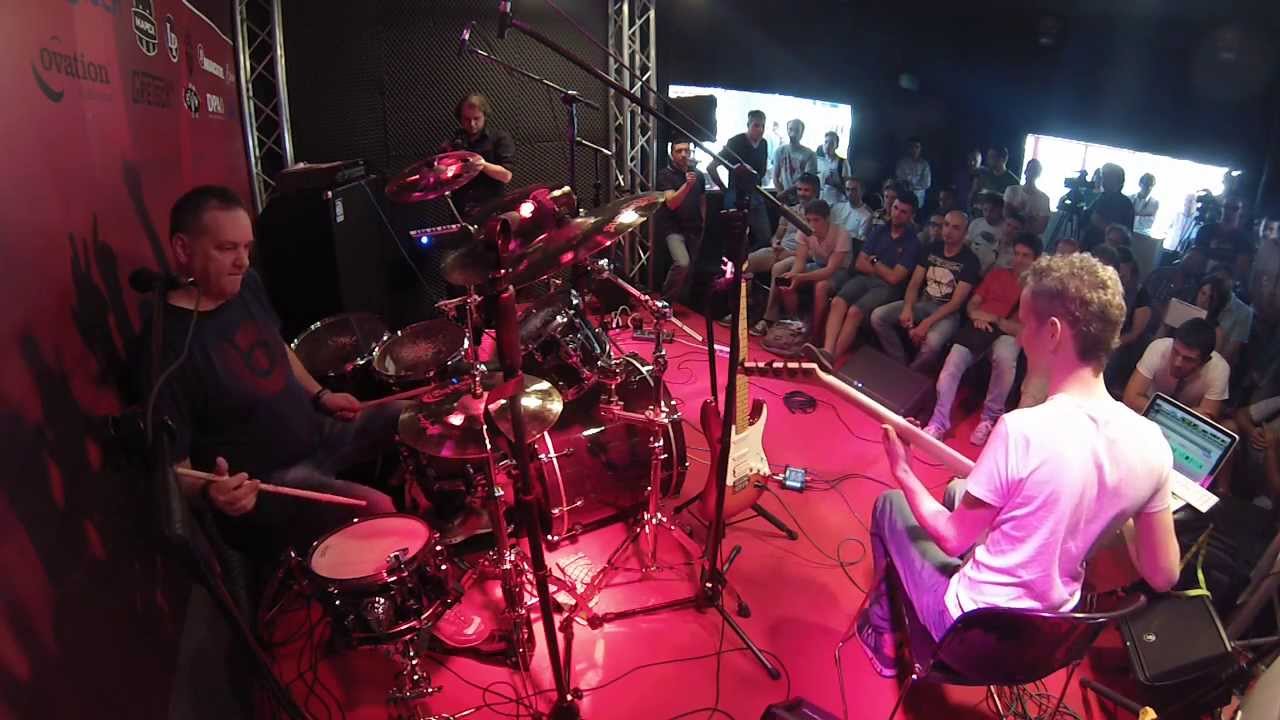 Music Italy Show 2013, Alfredo Golino - Marco Tafelli, Casale Bauer booth.