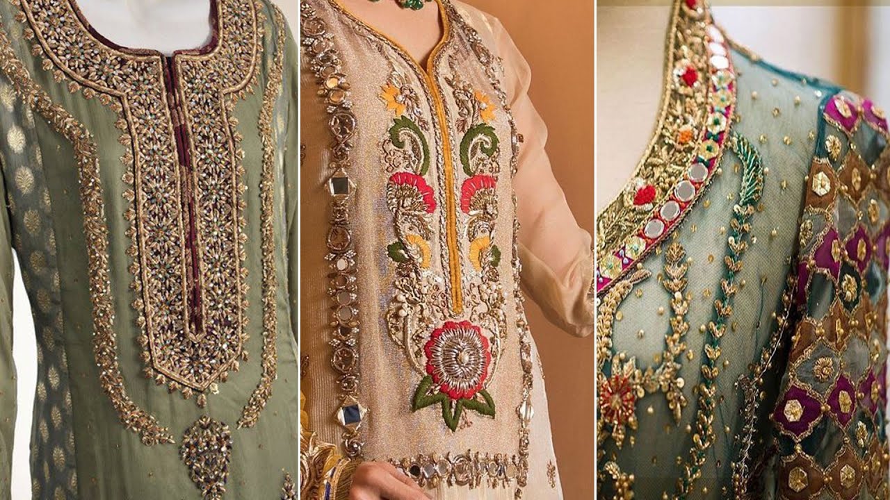 Dabka Work Dresses Dhabka Tilla And Zardosi Work Dresses Latest Dabka Work