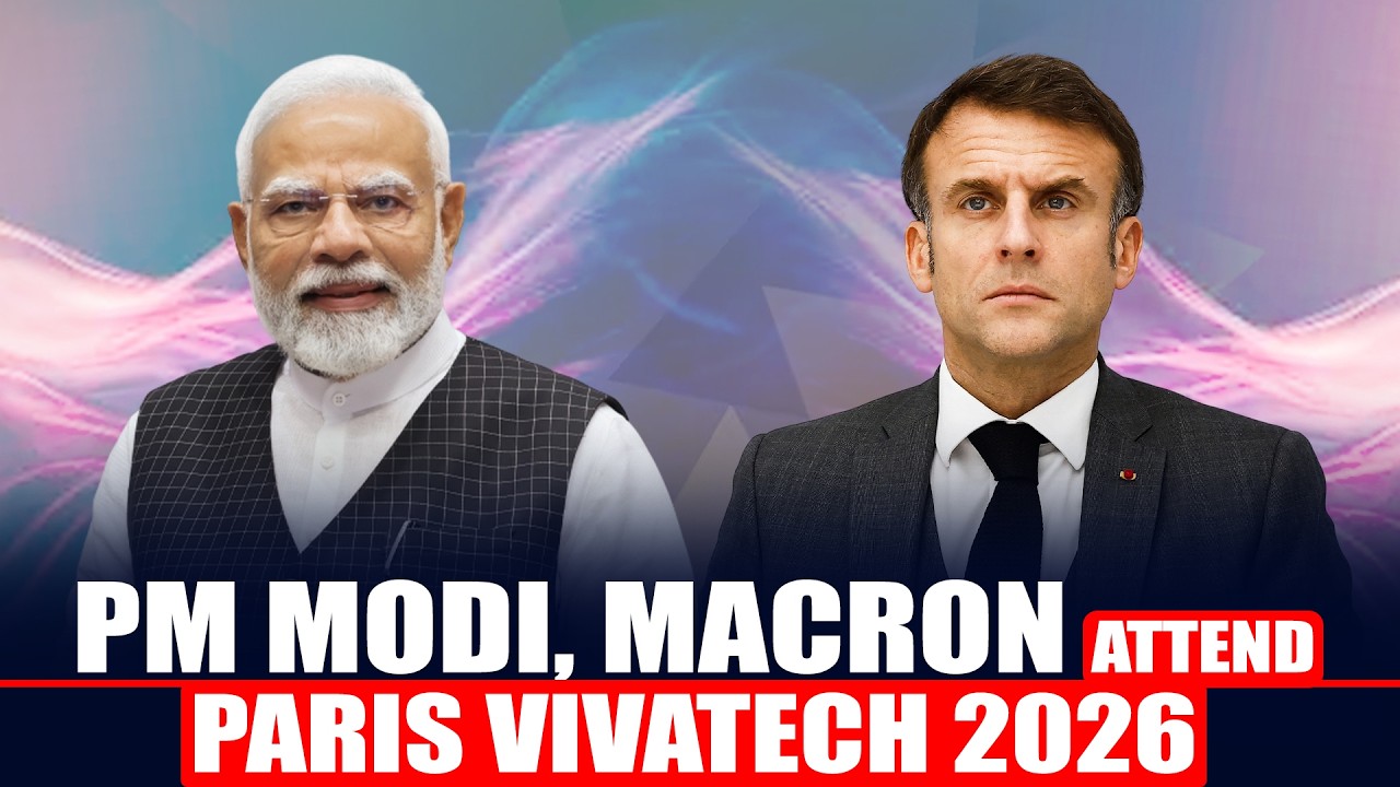 LIVE: PM Modi, French President Macron attend Europe's biggest tech trade fair Vivatech in Paris
