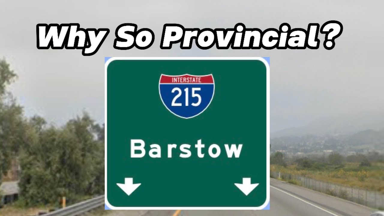 Why are California Control Cities so Provincial? | I-215 Control Cities!