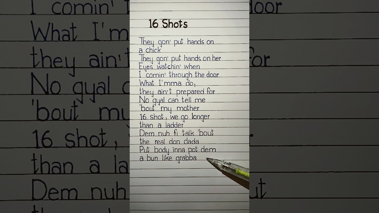stefflon don 16 shots lyrics 