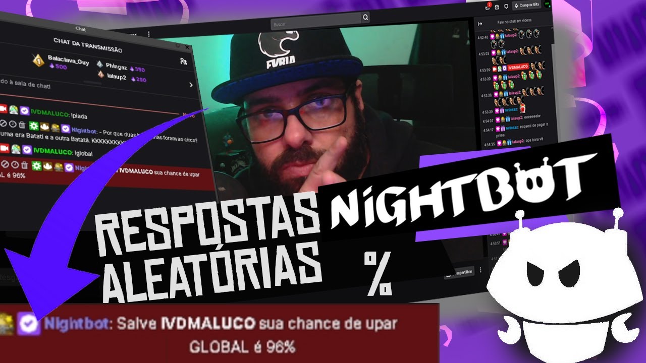 ✅ [2022] Como configurar no NIGHTBOT COMANDOS com resposta aleatória ou com porcentagem