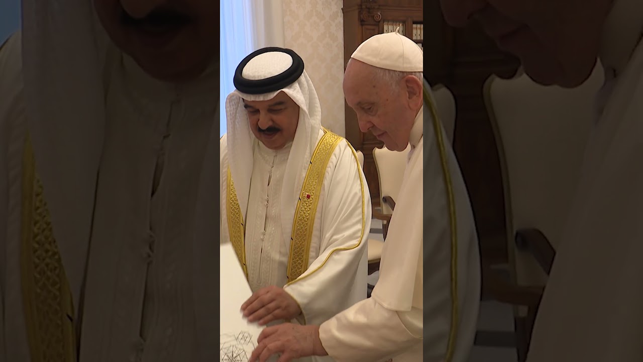 #papafrancisco recebe rei do #Bahrein Hamad bin Isa Al Khalifa #shorts