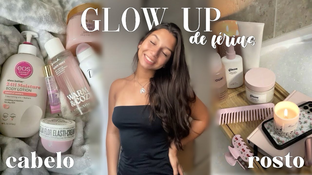 GLOW UP de volta às aulas!!! ✨🎀🤍- Cabelo, skincare, produtinhos, dicas, make….