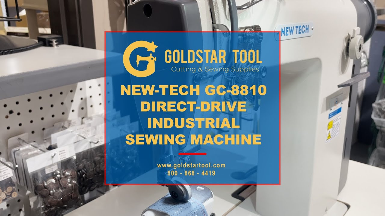Product Showcase - New-Tech GC-8810 Industrial Sewing Machine -Goldstartool.com - 800-868-4419