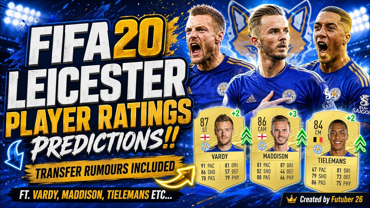 FIFA 20 | LEICESTER PLAYER RATINGS!! FT. VARDY, MADDISON, TIELEMANS ETC..(TRANSFER RUMOURS INCLUDED)