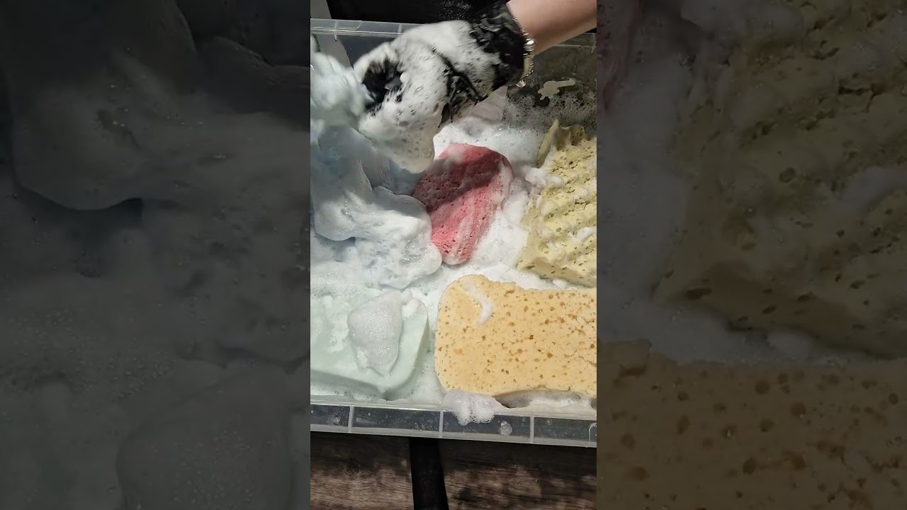 ##asmr #satisfying #foam #suds #fluffy #frothy 