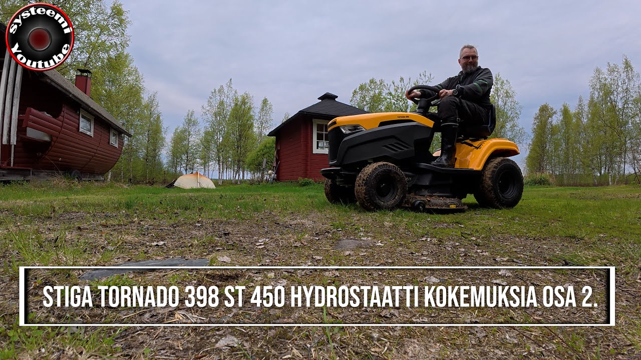 Stiga Tornado 398 ST 450 hydrostaatti kokemuksia osa 2.