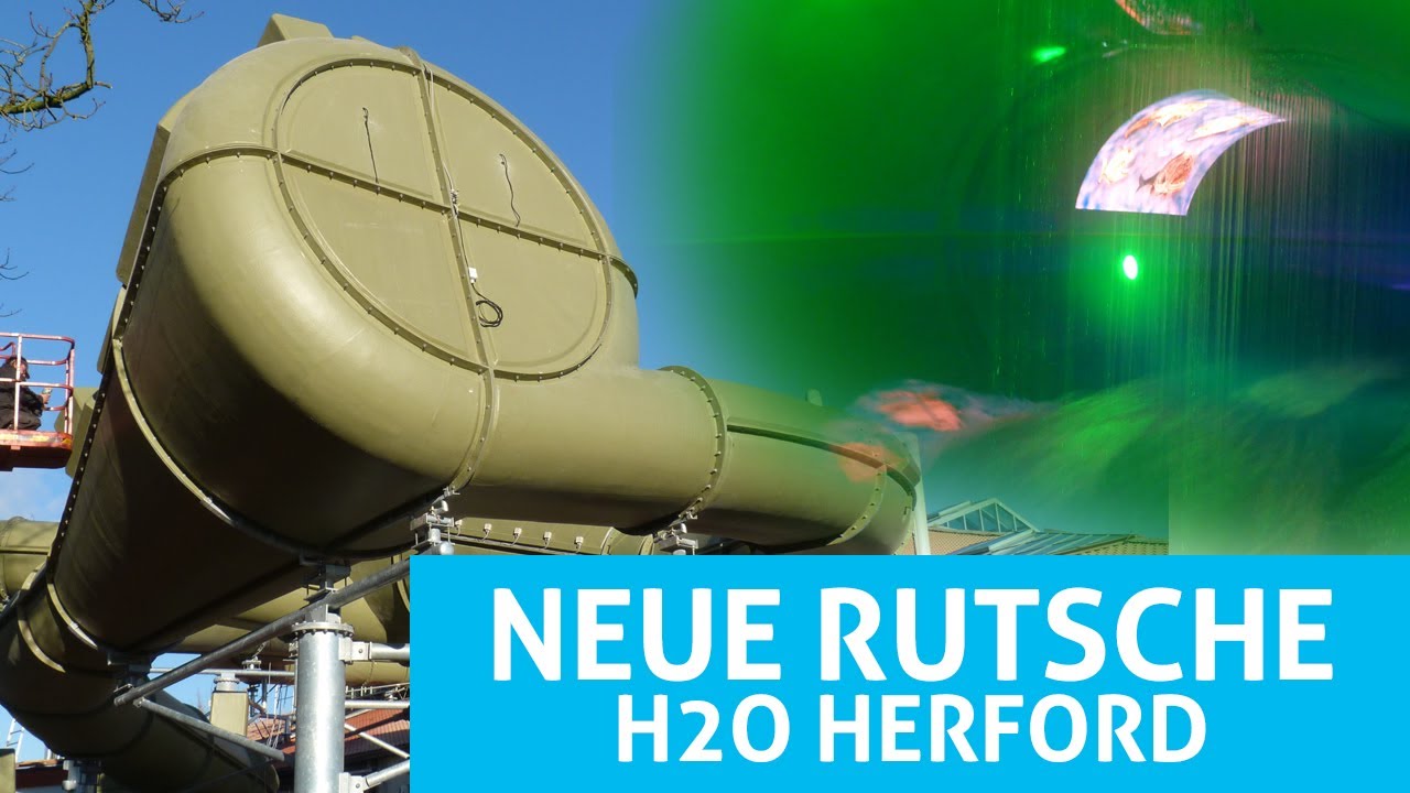 H2O Herford - Jungle Cone neue Rutsche 2013 Onride!