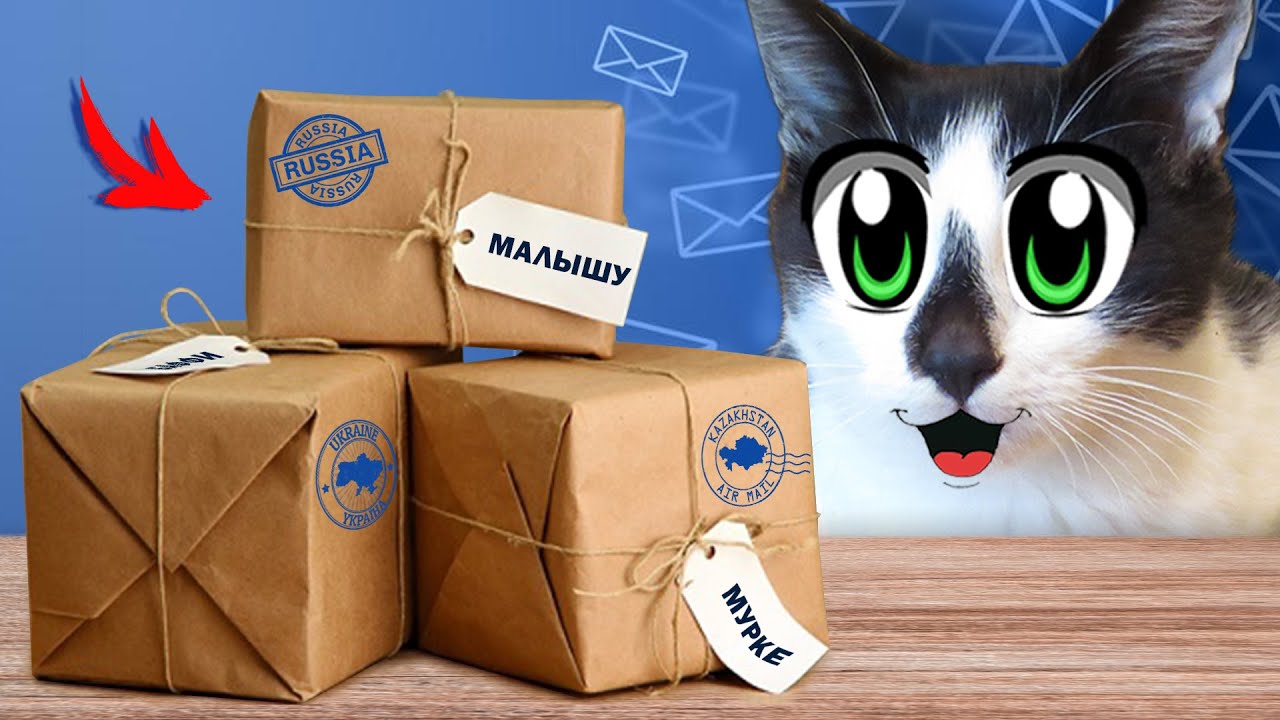 100 ПОСЫЛОК от ПОДПИСЧИКОВ! БОЛЬШАЯ РАСПАКОВКА **РЕАКЦИЯ ЖИВОТНЫХ**