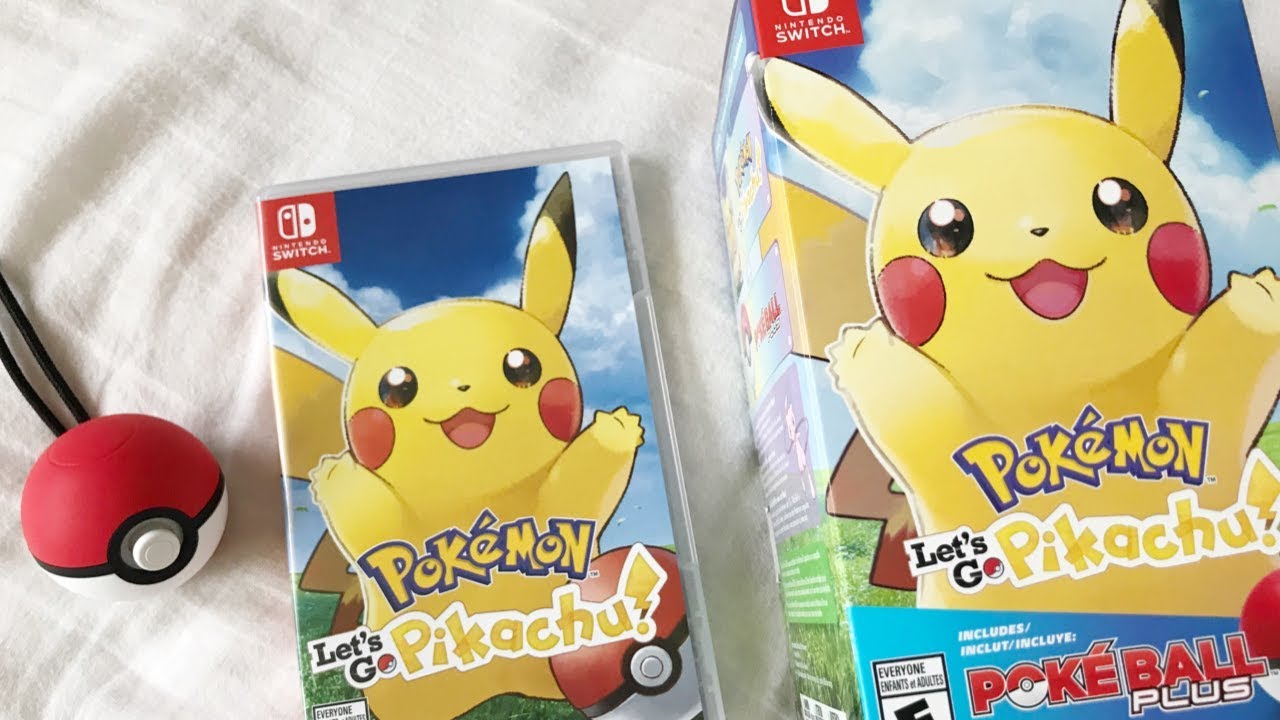 Pokémon: Let's Go Pikachu Pokeball Plus Bundle Box Unboxing | KRAPSYK