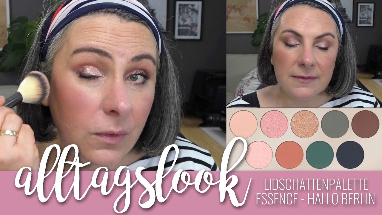 Alltagslook in rosy-nude | Essence - Hallo Berlin Lidschattenpalette