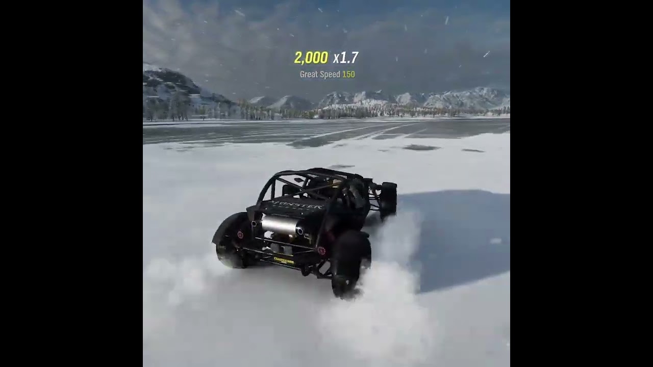 The frozen lake was so fun  - FH4 #shorts
