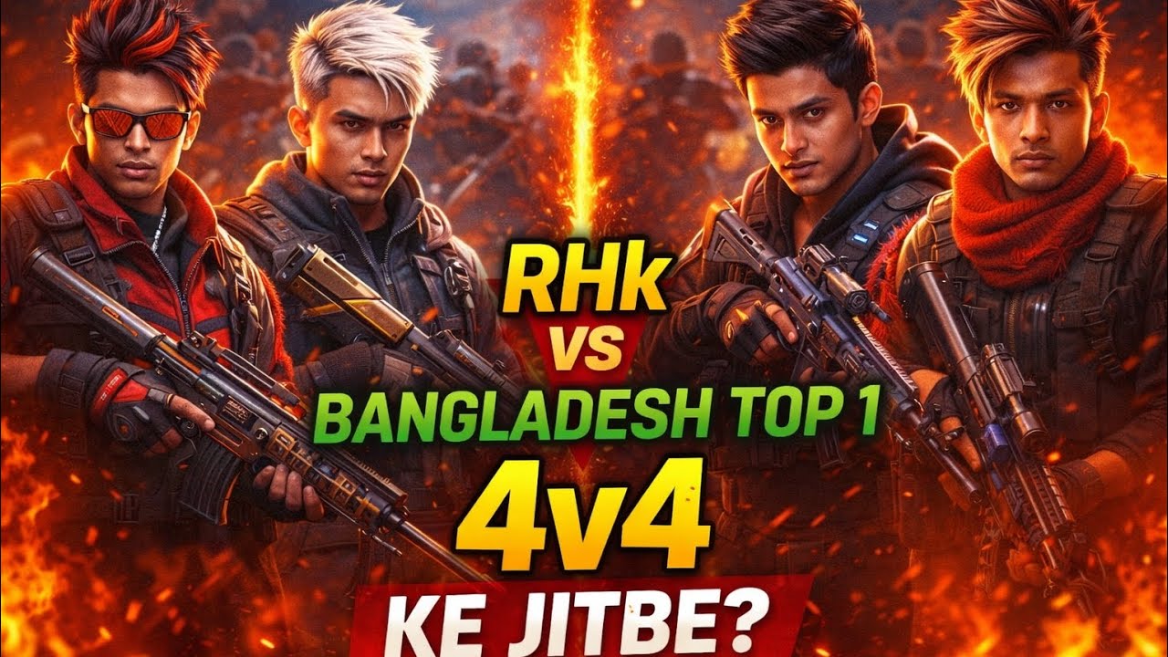 RHk vs Bangladesh top 1....4 v 4 