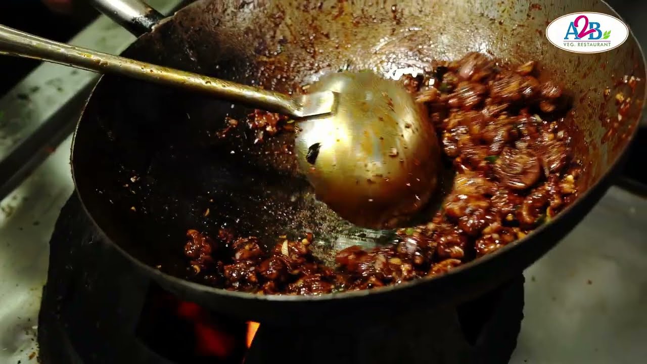 Mushroom Pepper Fry | A2B Restaurant | Adyar Ananda Bhavan