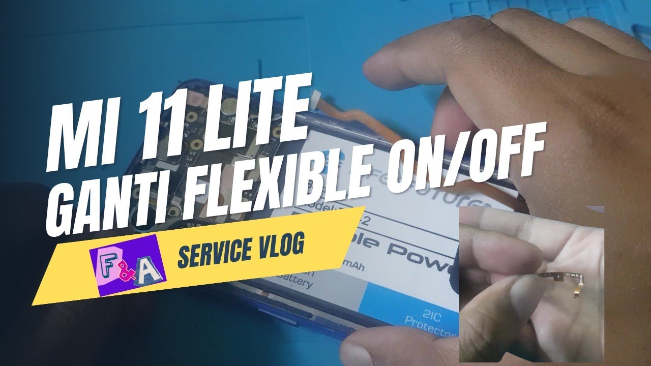 ganti fleksibel on\off fingerprint hp Mi 11 lite