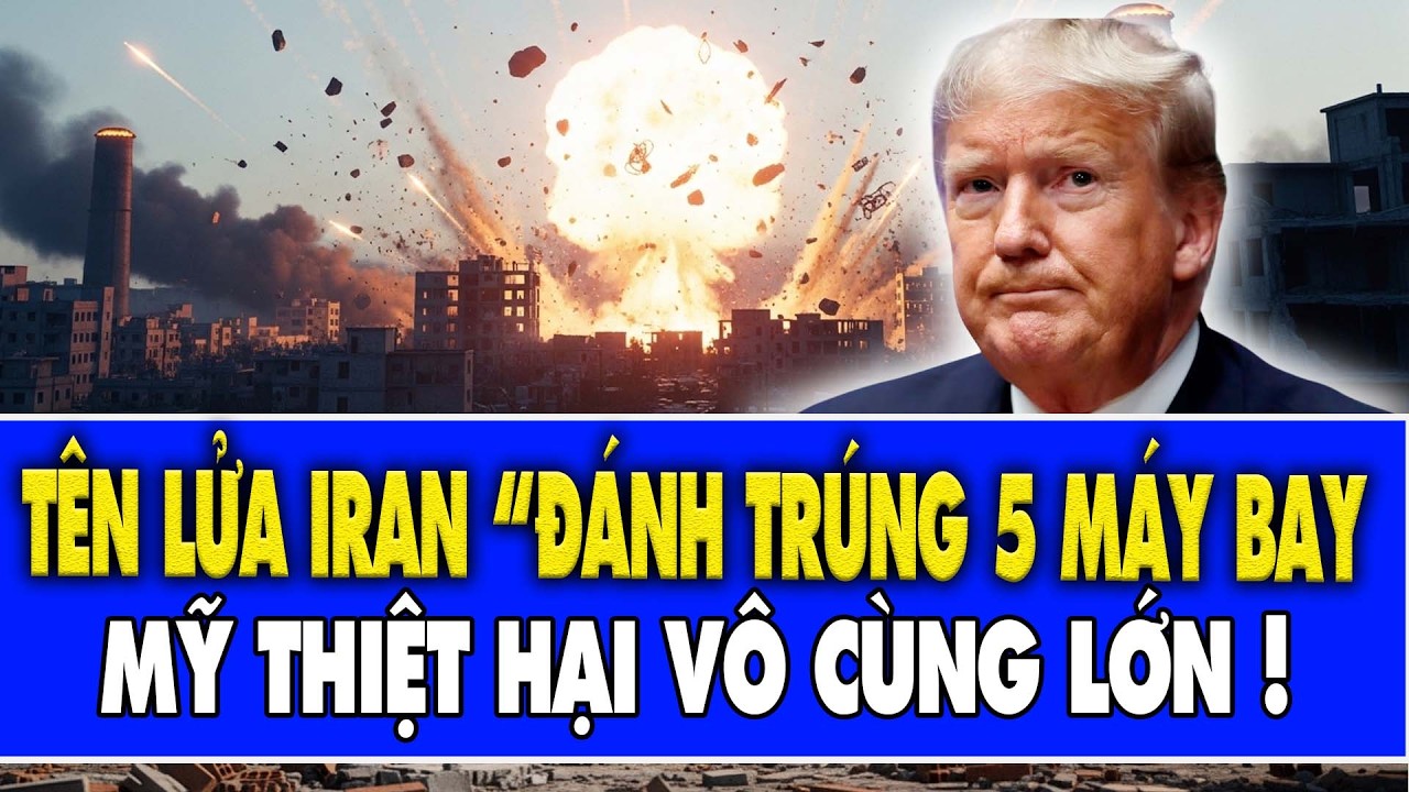 Nóng : Tên lửa Iran “đánh trúng 5 máy bay tiếp dầu Không quân Mỹ”, tổn hại quá lớn !