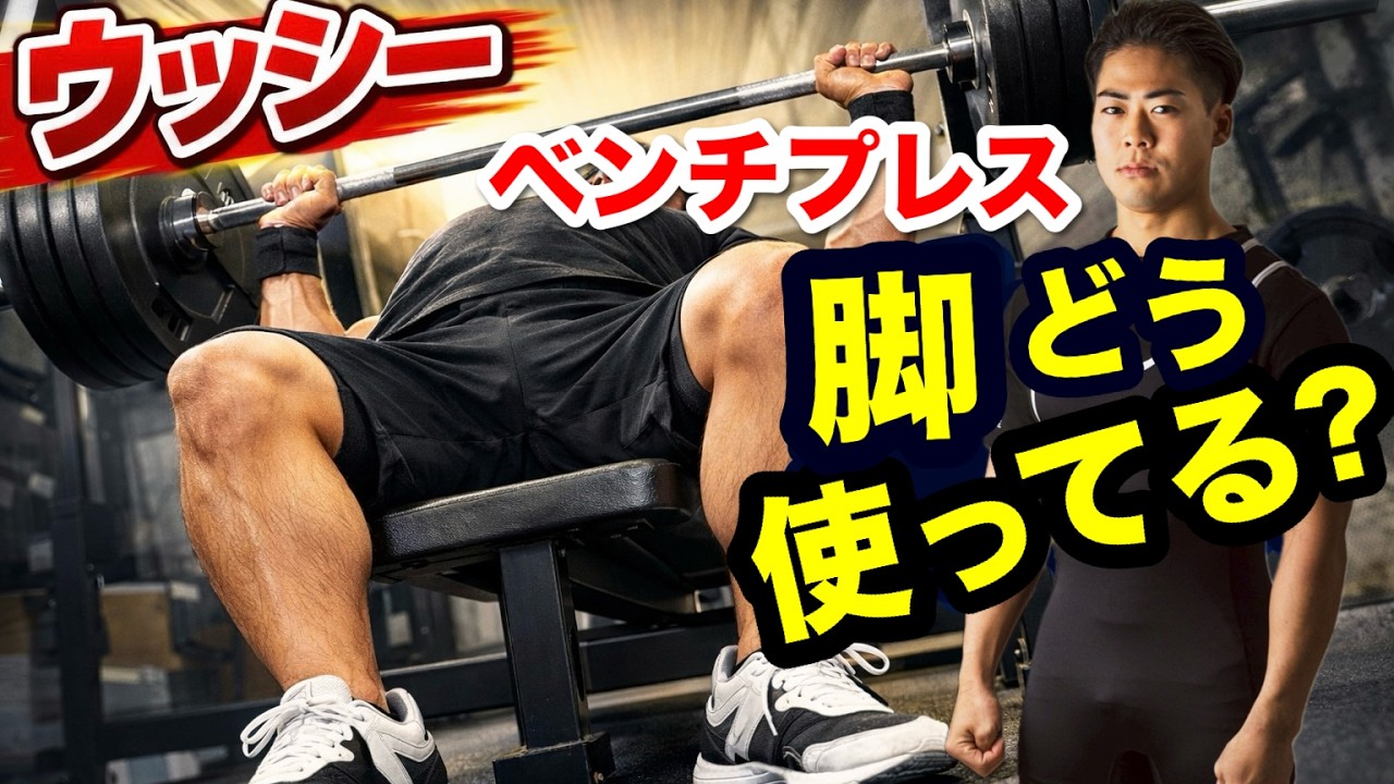 【ベンチプレス】182.5kg挙げる男の「脚」の使い方こうだ！【レッグドライブ】