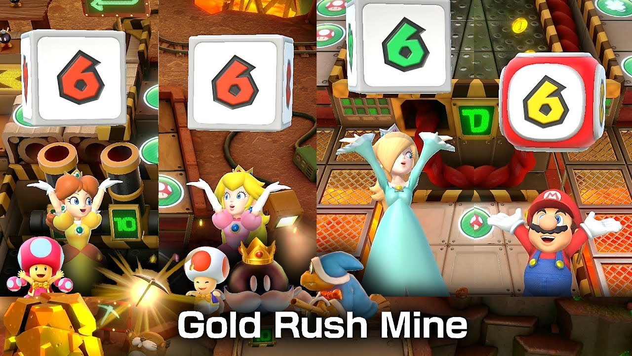 Super Mario Party Gold Rush Mine ◆ Daisy and Peach #1