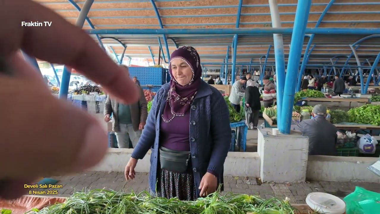 Bit Pazarı Ürünleri, Yöresel Doğal Otlar, Yufka Yapan Ablalar Bu Pazarda Yok Yok. Develi Salı Pazarı