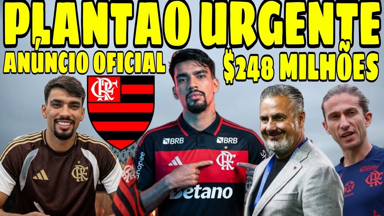 URGENTE!🚨 LUCAS PAQUETÁ É O MAIS NOVO REFORÇO DO FLAMENGO! $248 MILHÕES DE REIAS!