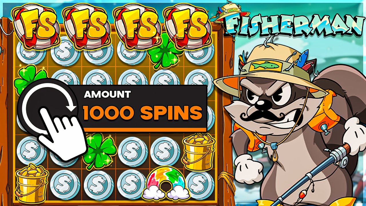 1000 SPINS On LE FISHERMAN SLOT!!