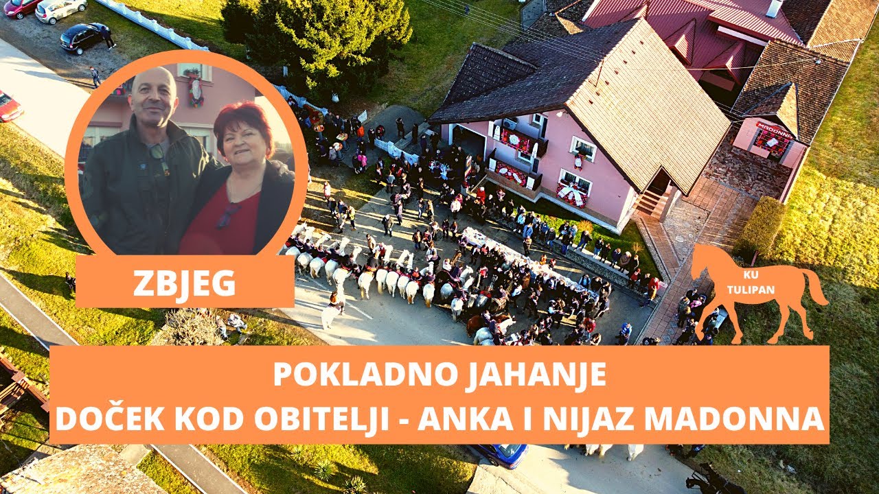 Kod obitelji Anke i Nijaza Madonna Zbjeg - POKLADNO JAHANJE OPĆINA BEBRINA KU TULIPAN