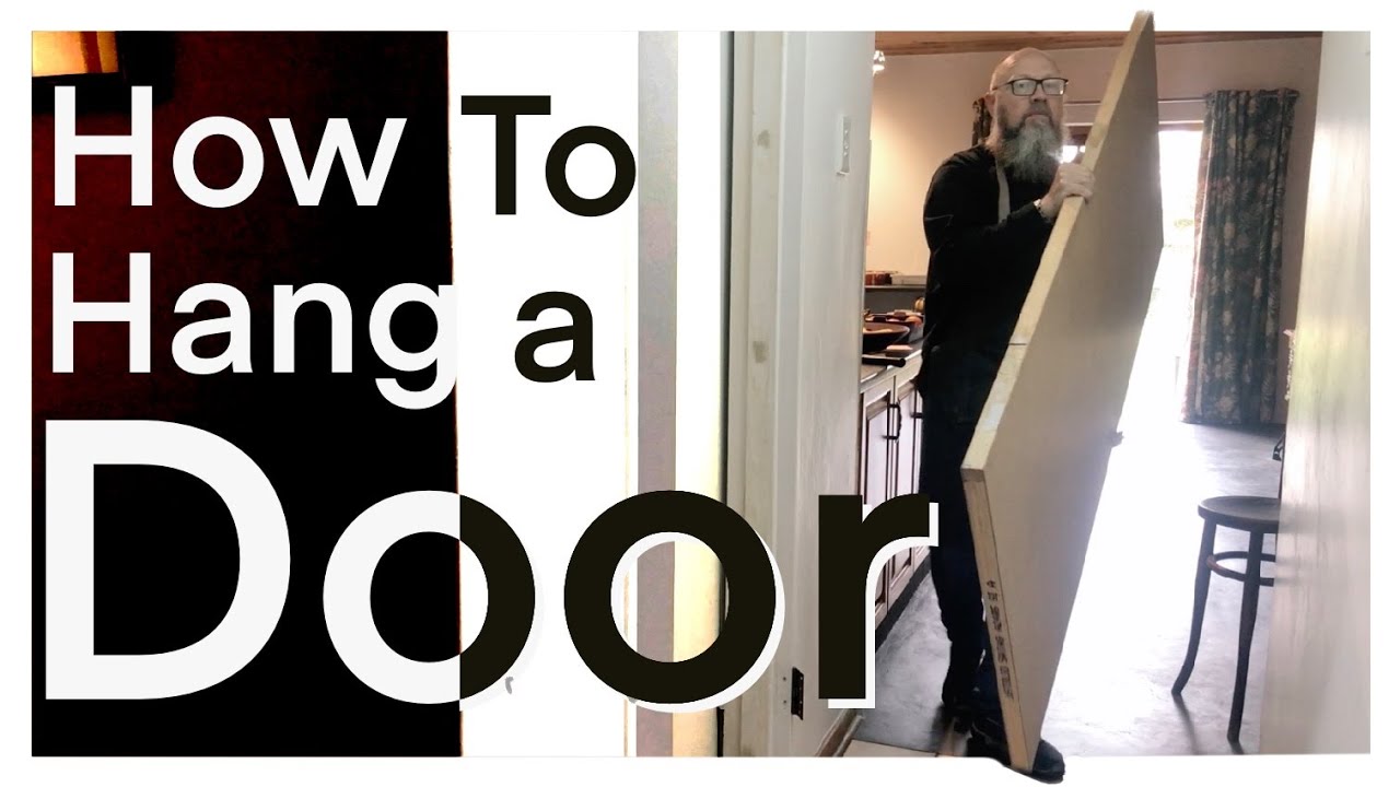 How to hang a door and add hinges to a steel frame.